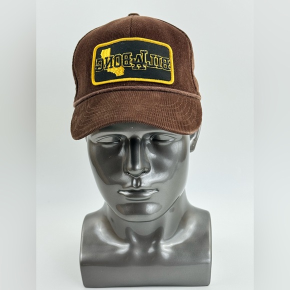California Billabong Reverse Letters, Corduroy Cap, Adjustable Strap, (OSFM) - Picture 3 of 10